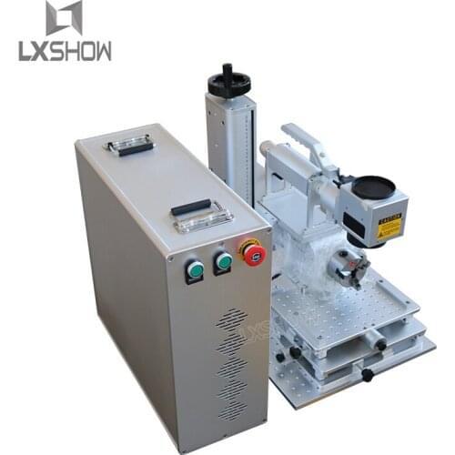 20w 30w Fiber laser marking machine factory price with 2d work table for ss cs deep engraving