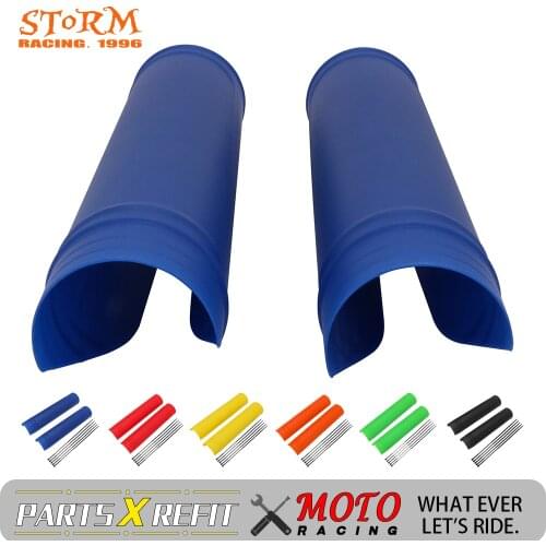 Motocross Plastic Cover Front Shock Fork Guard Protectors For SUZUKI YAMAHA HONDA KTM KAWASAKI XF EXC XC XCF XCW XCFW 125-530