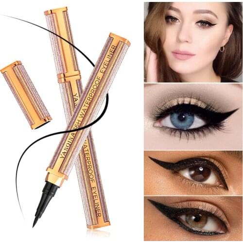 Yanqina Star Eyeliner Cool Black Liquid Eyeliner Waterproof Not Smudge Eyeliner 8684 Makeup Cosmetic Gift for Women or Girl