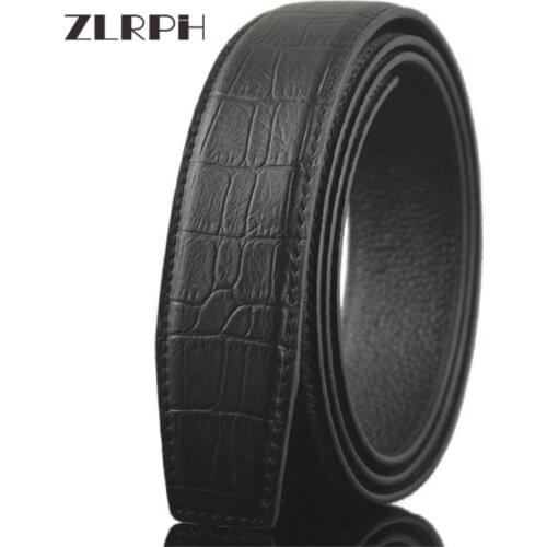 ZLRPH Famous Brand Belt Men Top Quality Genuine Luxury Leather Belts for Men,Strap Male Metal Automatic Buckle