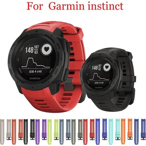 22MM Silicone Watch Band Strap for Garmin Instinct Smart Watch 22mm Smart Watch accessories Replacement Wristband Wrist Strap