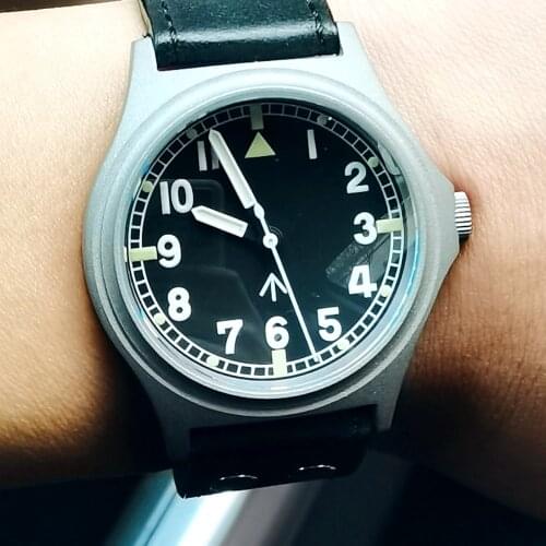 Retro UK Pilot G10 Watch Men 39mm NH35 Mechanical Wristwatch Sports Vintage Air Force Luminous Automatic Watches Men Custom Logo