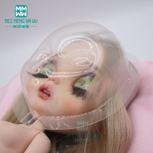 Fits 1/6 1/4 1/3 BJD DD SD MSD YOSD Doll accessories Clear Silicone Wig Protection Cover