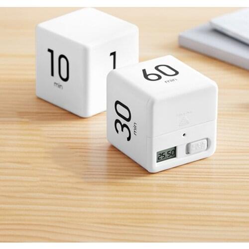 Cube LED Timer for Cooking Shower Study Alarm Clock Magnetic Electronic Countdown Time Square Home Kitchen Living Room Square