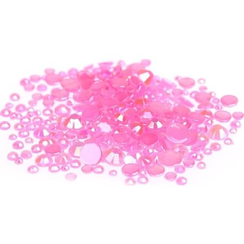 Jelly Rose Color Cute Shiny Various Sizes Optional Acrylic Rhinestones Shoes Clothing Decorations Nail Art Decorations