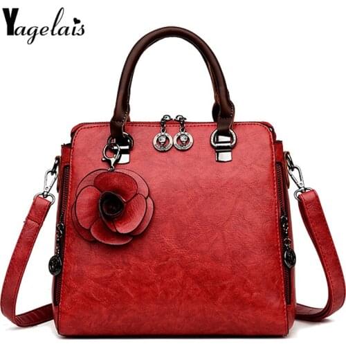 2019 Fashion Top-Handle Women Soft PU Appliques Luxury Casual Ladies Single Shoulder Bags Crossbody Bags Womens Handbags