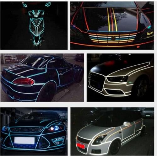 1CM*8M Bicycle Wheels Reflect Fluorescent MTB Bike Reflective Sticker Strip Tape For Cycling Warning