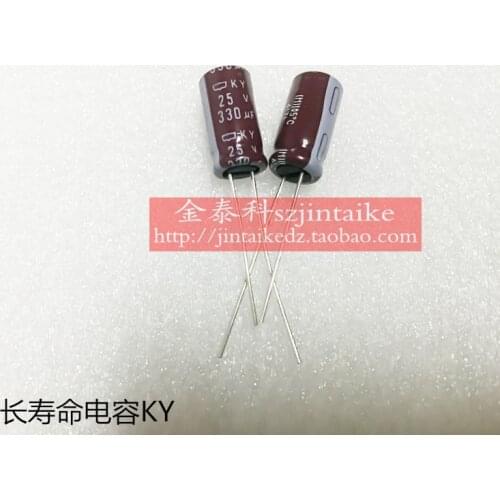 2020 hot sale 30PCS/50PCS Import electrolytic capacitors 25V330UF 8X15 KY long life 105 degrees NIPPON new free shipping