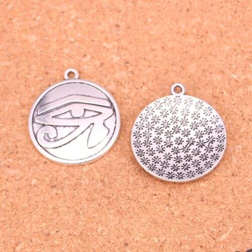 27Pcs eye of Horus Charms Pendant For DIY Necklace Bracelet Jewelry Making DIY Handmade 27mm