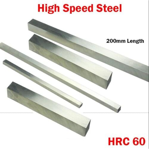 5*60*200mm 5x60x200mm 5*80*200mm 5x80x200mm 5mm Thickness HRC60 HSS Rectangle Metal Boring Bar Fly Cutter Cutting Lathe Tool Bit