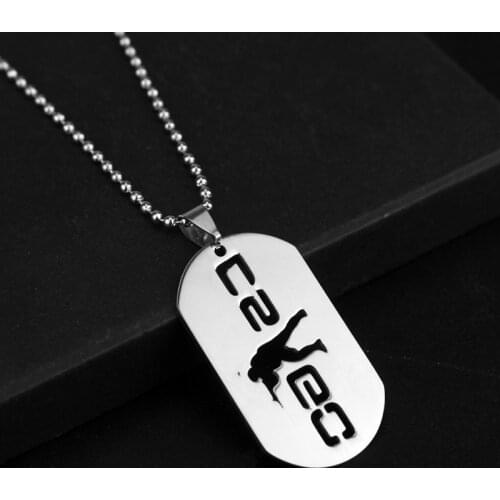 Beads Chain Stainless Steel Necklaces Game Jewelry Theme Cs Go Dog Tag Pendant Necklace Men Boys Hip hot Gift