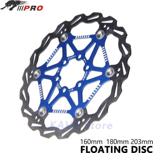 IIIPRO Bike Disc Brake Rotors Ultralight Floating Disc Pads 160mm 180mm 203mm 6/7/8 inches for MTB Bicycle parts component