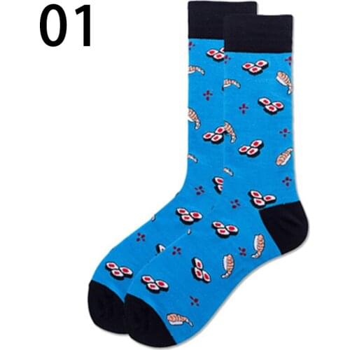 Colorful Oil Painting Woman Men Socks Harajuku Retro Happy Funny Everyday Cotton Socks For Wedding Cartoon Fruit Christmas Gifts