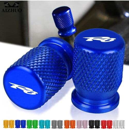 YZF R6 Motorcycle Tire Valve Air Port Cover Caps CNC Aluminum Accessories FOR YAMAHA YZFR6 YZF-R6 1999-2020 FAZER600 FZ6S FZ6N