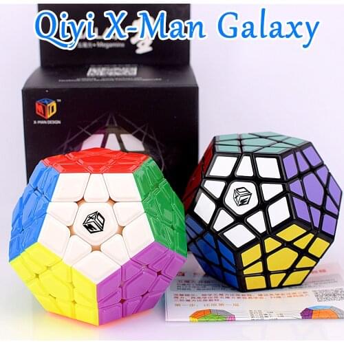 Qiyi X-Man Galaxy V1 3x3x3 Megaminx magic cube 3x3 puzzle cube Regular Speed Dodecahedron 12 sides 3x3x3 cubo magico qiheng S