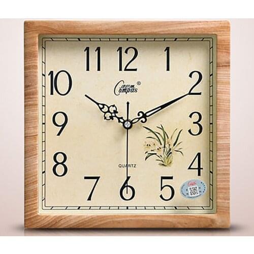 Square Wall Clock Modern Design Wooden Wall Watch Mechanism Pow Patrol Digital Secret Hiding Relogio Parede Gift Ideas 50ZB244