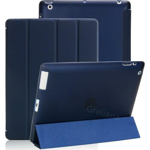 Magnetic Case For iPad 2 3 4 Slim PU Silicon Flip Cover Capa For iPad Case A1460/A1459/A1458/A1416/A1430/A1403/A1395/A1397/A1396