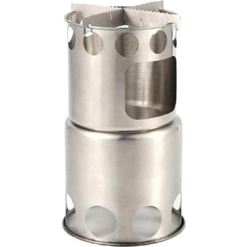 Camping Cookware Pot or Stove Set, 201 Stainless Steel Portable Campfire Backpacking Accessories for Outdoor