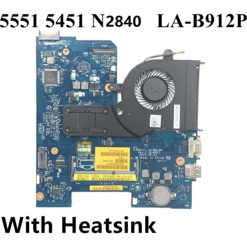 NEW LA-B912P For DELL Inspiron 14-5451 / 15-5551 Laptop Notebook Motherboard Celeron N2840 CN-0C0T46 C0T46 Mainboard 100% tested