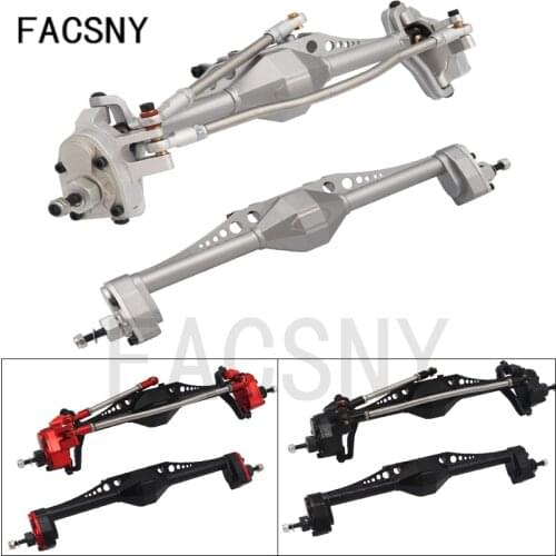 Aluminum Alloy Front and Rear Portal Axle for 1/10 RC Crawler Car Axial Capra 1.9 Unlimited Trail Buggy UTB Currie F9 Upgrade