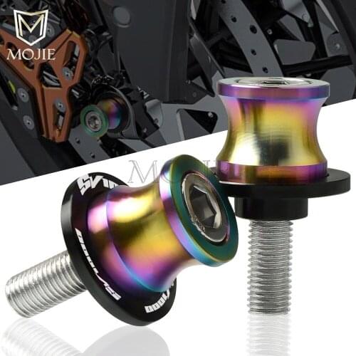 Swingarm Stand Motorcycle Rear Swingarm Swingarm Sliders Spools Stand Screws Slider Cover For SUZUKI SV1000 / S SV 1000 All Year