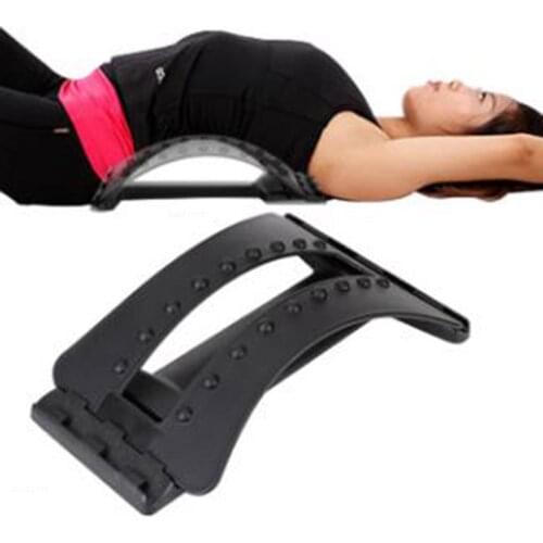 Lumbar spine tractor traction bed home bulging cervical vertebra waist back massager cushion for leaning on is prominent