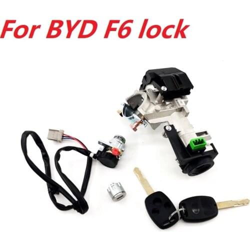 Full set Auto car engine key ignition key switch for byd F6 automobile vehicle left door key luggage lock