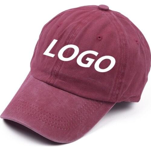 Custom Embroidery Baseball Cap Patch Distressed Hat Cotton Snapback Cap Hip Hoppure Color Snapback Cap Custom Logo for Men Women
