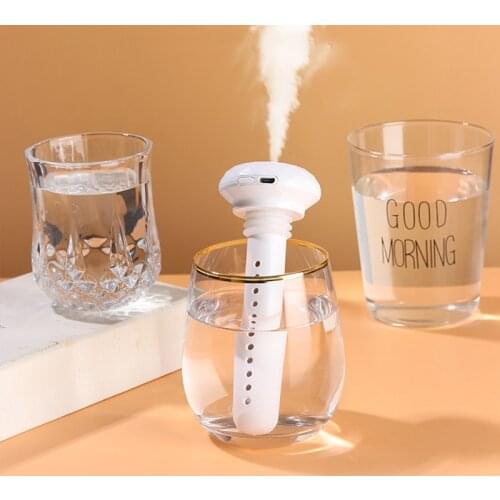 Portable Air Humidifier Diamond Mini Bottle Usb Aroma Diffuser Mist Maker Car Bedroom Home Office Humidification Detachable