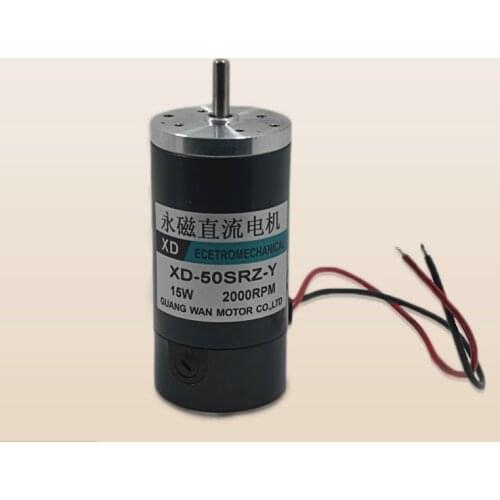DC12V/24V XD-SRZ50-Y 15w 50mm 4000RPM and reversing micro permanent magnet motor adjustable speed electric tools DIY accessories