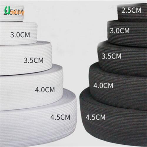 1meter Flat Elastic Band Sewing Clothing Accessories Nylon Webbing Garment Sewing Accessories Width 2cm 4cm 6cm