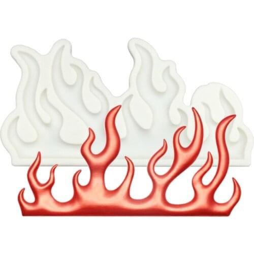 Flame Silicone Sugarcraft Mold Resin Tools Cupcake Baking Mould Fondant Cake Decorating Tools