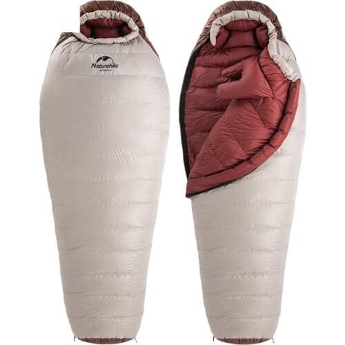 SnowBird Outdoor Climbing Ultralight Portable 20D Nylon Multi Size Keep Warm Mummy Duck Down Sleeping Bag NH20YD001 Naturehik
