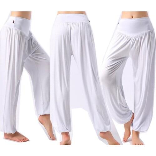 Loose Sweat Resistant Seamless Breathable Harlem Pants Modal Harem Pants plus Size Slacks Square Dance Yoga Trace Trousers