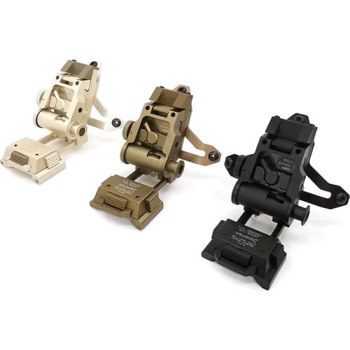 Tactical L2G05 CNC Aluminum Helmet Mount Bracket For PVS 15 18 Night-vision goggles hunting scope