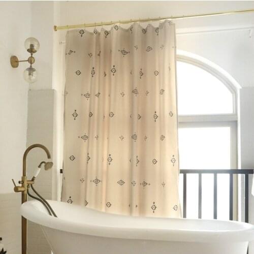 Thicken Waterproof Shower Curtain Cortina Cortinas De Bano Set Bathroom Set with Shower Curtain and Rugs DE50YL