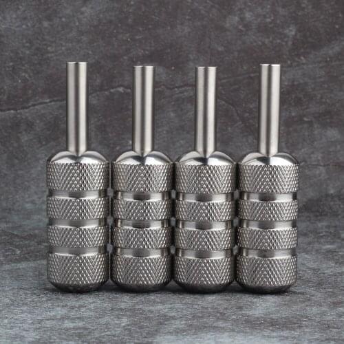 1pc 22mm Stainless Steel Handle Silver Professional Tattoo Grips Supplies
