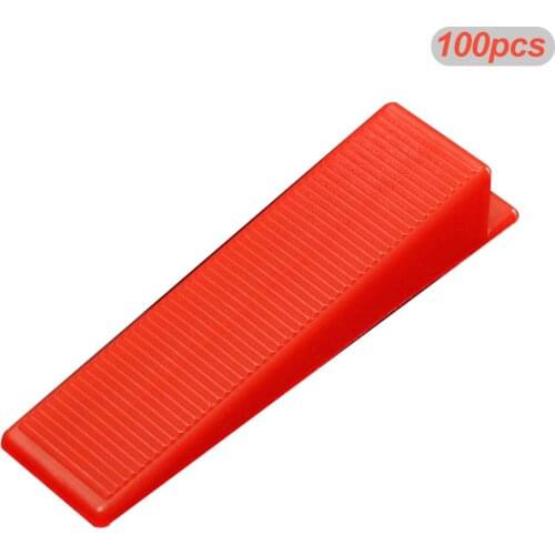 100pcs Tile Leveling Wedges Locator Level Tile Spacers for for Flooring Leveler Locator Spacers Adjustment Ceramic Tile Crevice