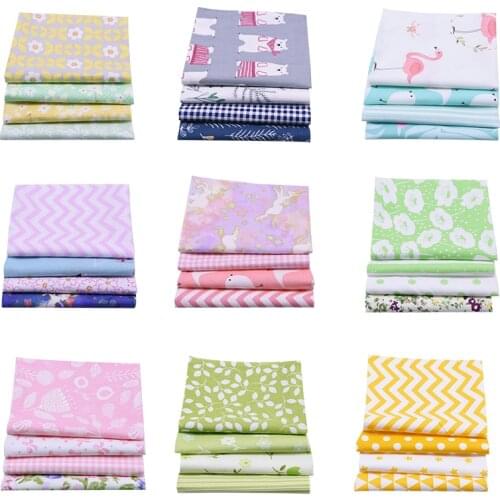 4/8pcs 20x25cm Assorted Floral Printed Cotton Cloth Sewing Quilting Fabric for Patchwork Needlework DIY Handmade Material