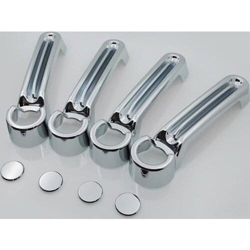 4DR Chrome Door Handle Cover for 07-17 Jeep Wrangler/08-12 Liberty/07-11 Dodge Nitro