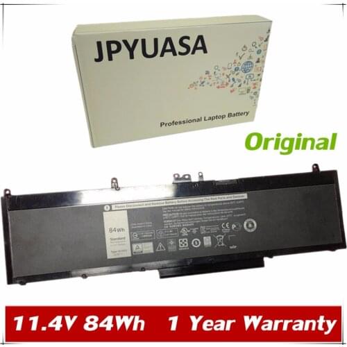 7XINbox 11.4V 7600mAh 84Wh Original Laptop Battery WJ5R2 4F5YV For Dell Precision 3510 Tablet