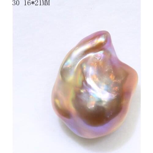 Baroqueonly AAAAA Real Hudge irregular shape colorful baroque pearl beads for jewelry making rings pendant 16-23MM BIN