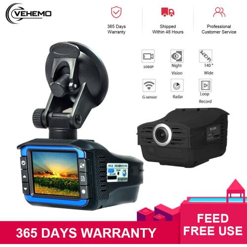 Car Truck Radar Detector DVR Recorder Speed Detector Russian Voice GPS 2-in-1 Camera Driving Recorder Fixed Flow Rate Measureme