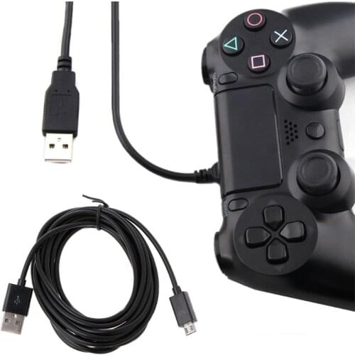 Long 3 Meter Micro USB Charge Charging Power Cable For PS4 Controllers H054