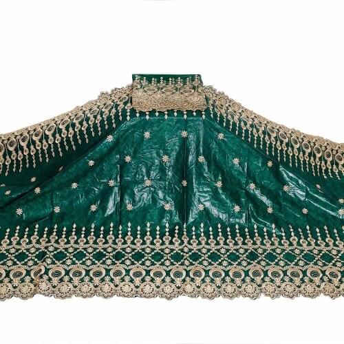 Cotton embroidery bazin fabric factory price guinea brocade fabric high quality bazin riche lace atiku fabric 5+2yards/lot