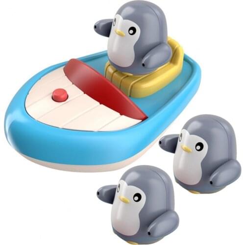 Penguin Toy Electric Waterproof 360 Degrees Rotation Penguin Rotating Water Spray Floating Toy Bath Toy for Child