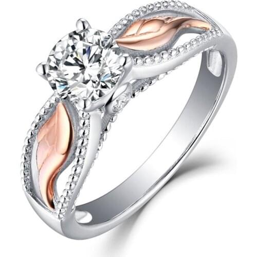 Zircon Rings Women Finger Jewelry Accessories Wings Hollow Out Rings Female Alloy Jewelry anillos mujer Party Gifts