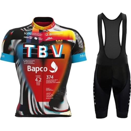 Bahrain Victorious La Vuelta Men Summer Short Sleeve Cycling Jersey Set Mtb Clothing Bicycle Bib Shorts Maillot Ciclismo Hombre
