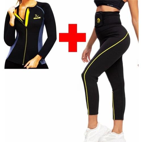 Leggings for Women Weight Loss Slimming Shirts Suit Sets Shaper Women Hot Sauna Pants Sweat