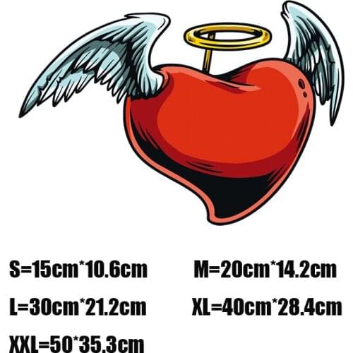 Three Ratels wall sticker art custom Angel heart car sticker wall stickers for kid s wall sticker art for bedroom decor